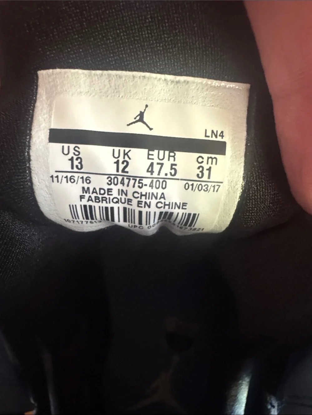 Air Jordan Men's 23 7 Retro Light Blue and White